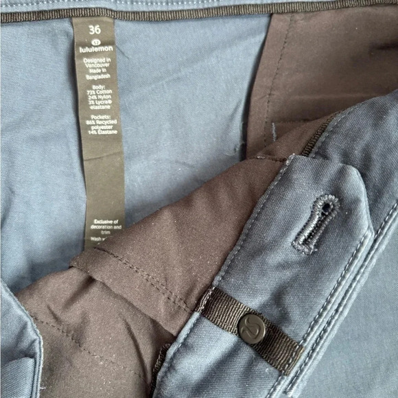 Lululemon Commission Short Slim Chino 9" True Navy Size 36 Style # M7AAAS - Picture 9 of 11